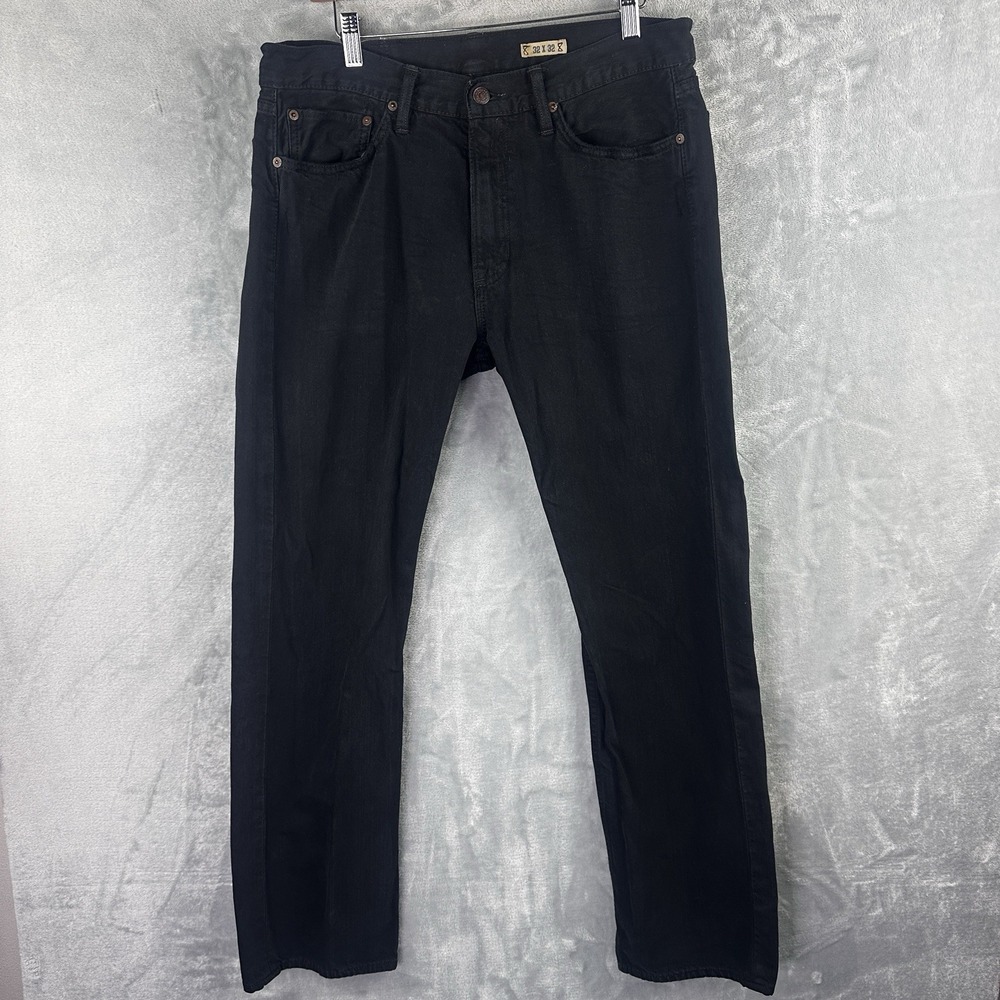 Polo Ralph Lauren Jeans Mens 32x32 Black Classic Fit Straight Stretch Denim